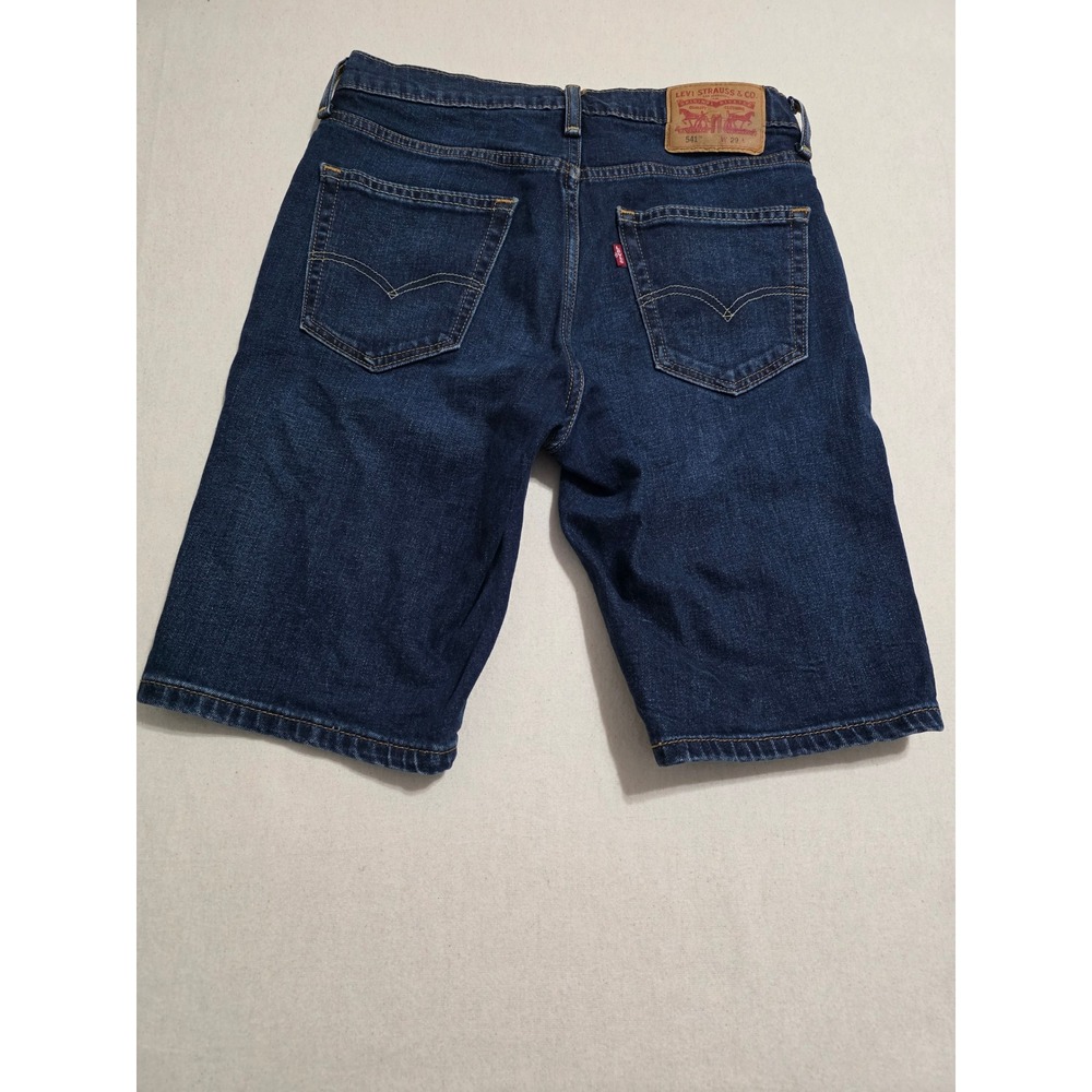Levis 541 Athletic Taper Mens 29 Dark Wash Denim Shorts Stretch Blue 23778-0017